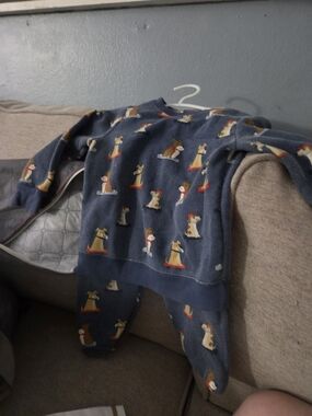 Garanimals Navy Blue Dog Print Pajama Set